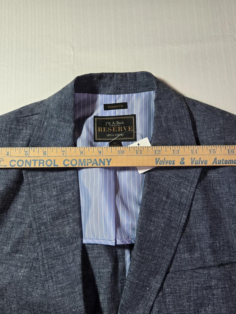 Jos A Bank RESERVE Men's Blue Sport Coat UNSTRUCTURED Jacket LINEN Blazer XL NWT